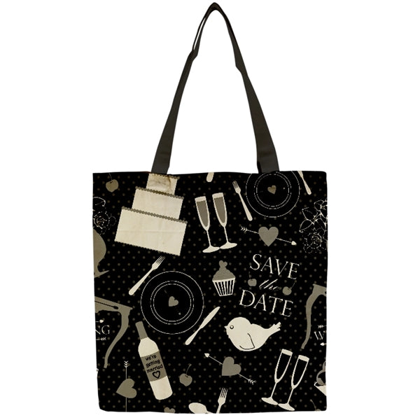 Flat Vibrant 9oz Cotton Canvas Tote Bag