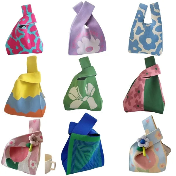Heavyweight Knit Tote Bag Versatile Carry All Free Shipping