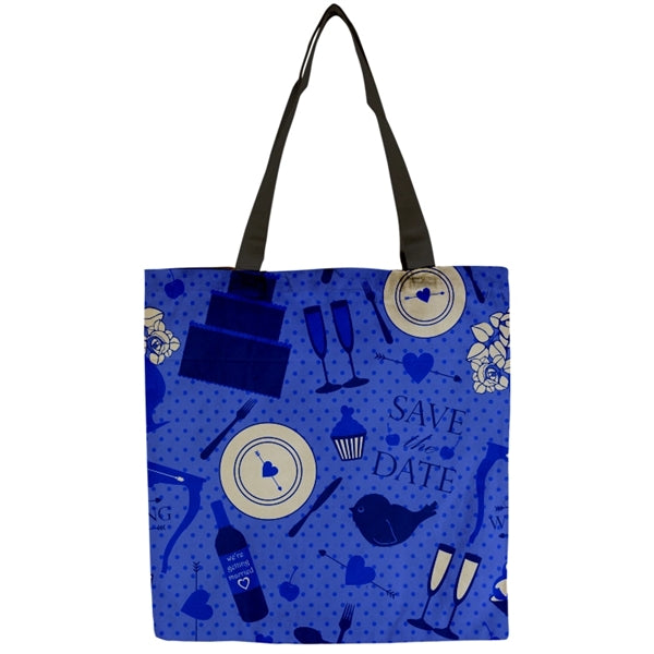 Flat Vibrant 9oz Cotton Canvas Tote Bag