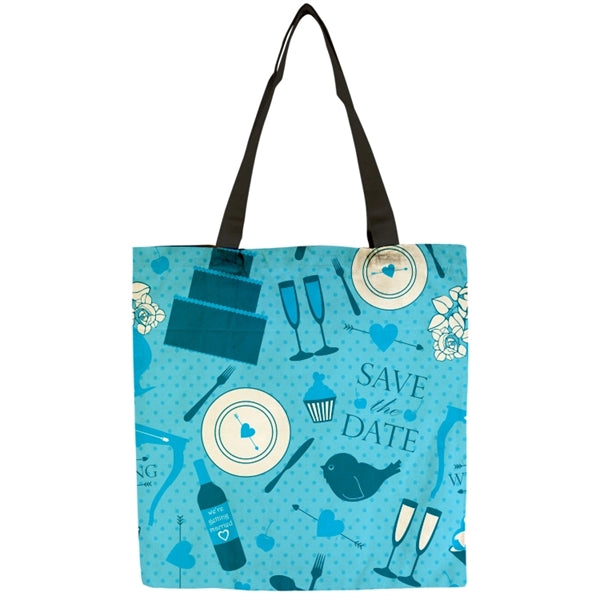 Flat Vibrant 9oz Cotton Canvas Tote Bag