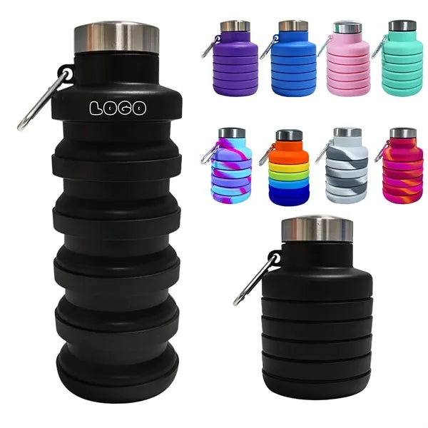 17oz Foldable Silicone Water Bottle