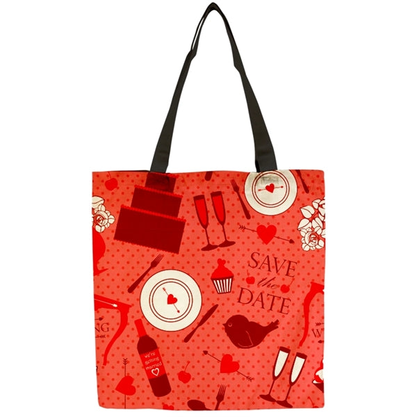 Flat Vibrant 9oz Cotton Canvas Tote Bag