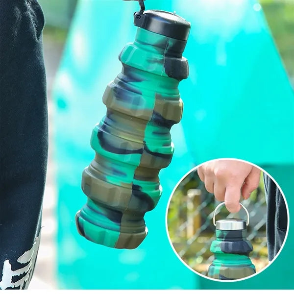 17oz Foldable Camouflage Grenade-shaped Water Bottle