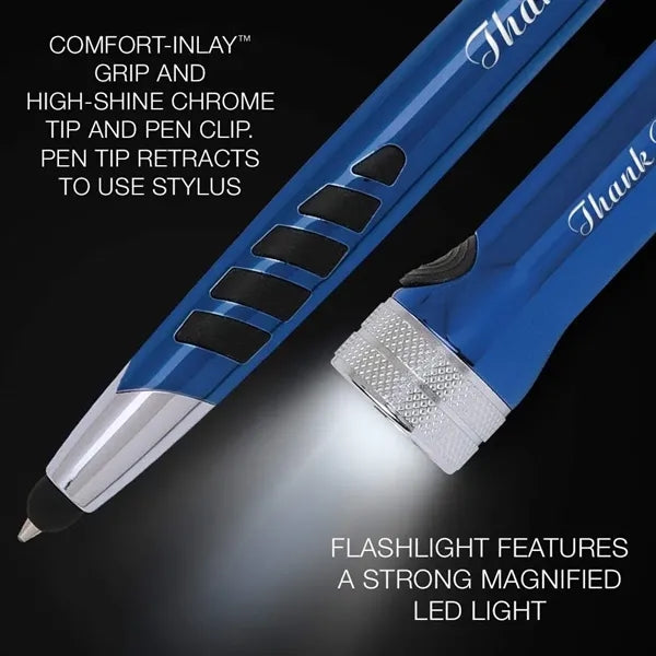 Metal Pen Keychain Flashlight Gift Set