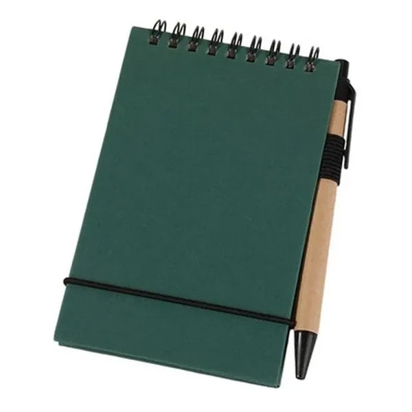 Eco-Friendly Mini Notepad with Pen: Compact & Portable for O