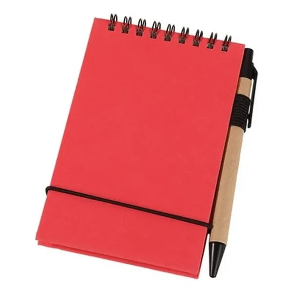 Eco-Friendly Mini Notepad with Pen: Compact & Portable for O