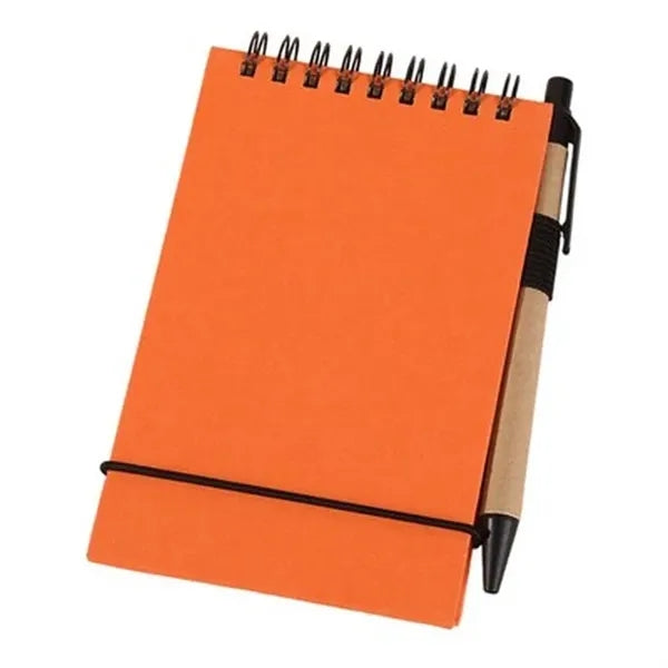 Eco-Friendly Mini Notepad with Pen: Compact & Portable for O