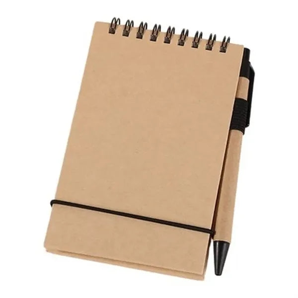 Eco-Friendly Mini Notepad with Pen: Compact & Portable for O