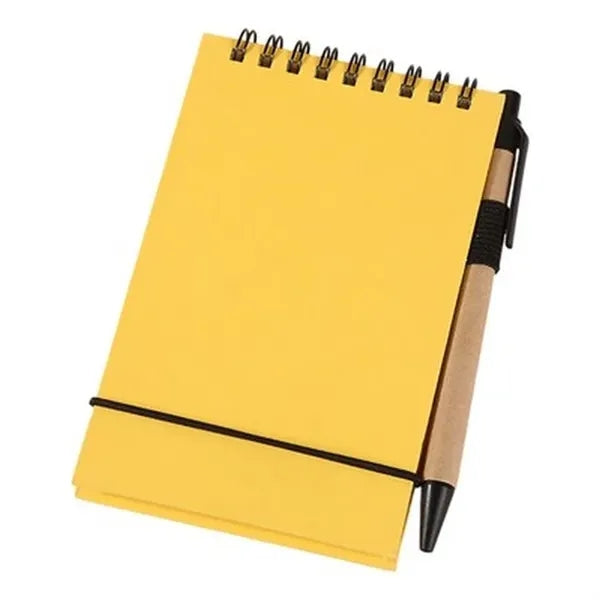 Eco-Friendly Mini Notepad with Pen: Compact & Portable for O