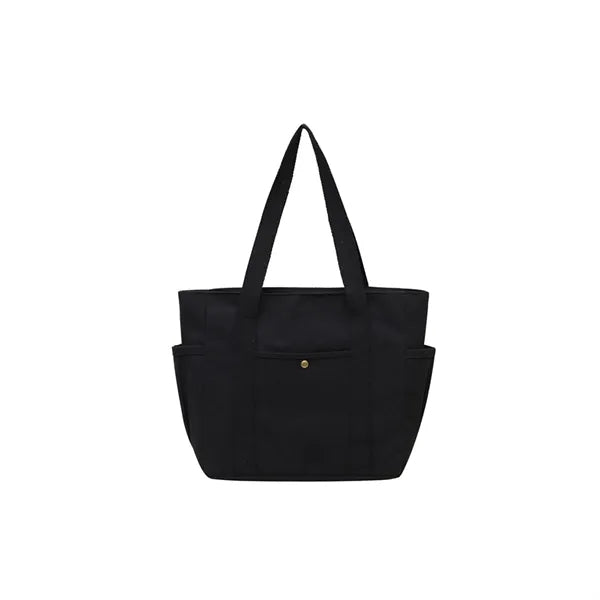 Spacious canvas tote bag