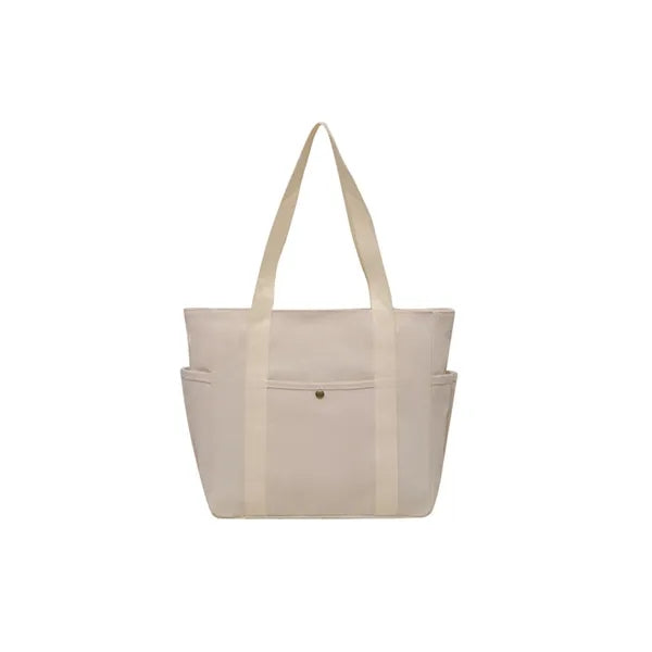 Spacious canvas tote bag