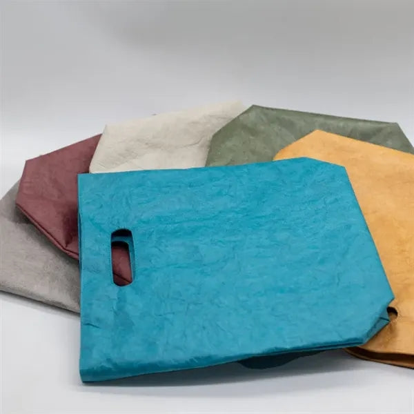Vertical Tyvek Tote Bag Ultra-Light Retro iPad Handbag wit