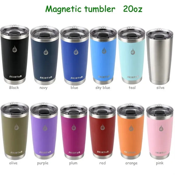 20oz Stainless Steel Travel Tumbler with Magnetic Lid
