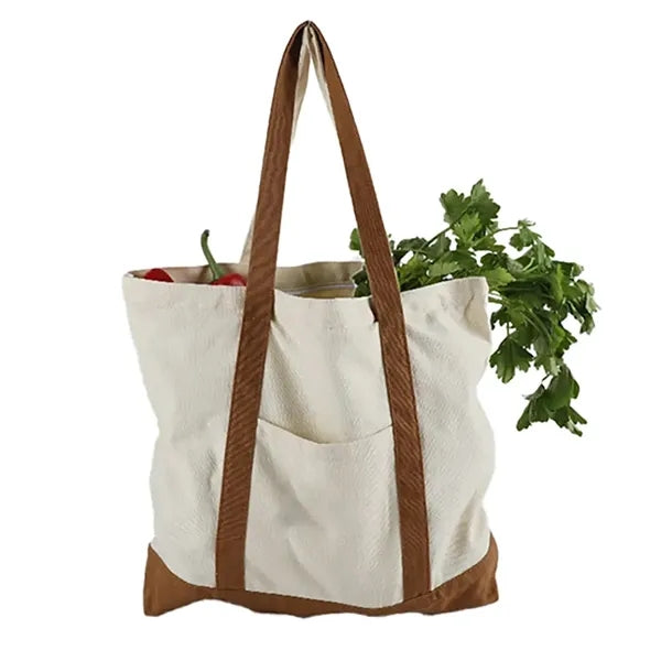 Boat Tote Bag With Front Pocket