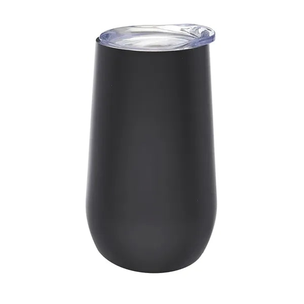 9 oz Stemless Stainless Steel Vacuum Flute Wine Glass