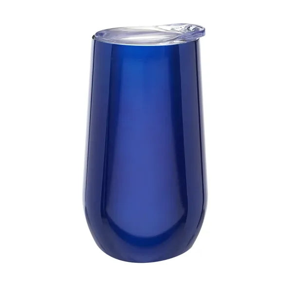 9 oz Stemless Stainless Steel Vacuum Flute Wine Glass