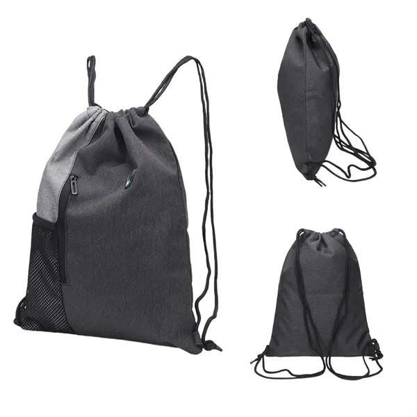 Dual - Color Drawstring Pack Adjustable Straps Team Activity