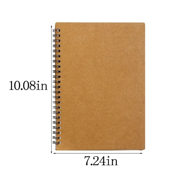 Spiral Notebook Kraft Brown Paper Back To School