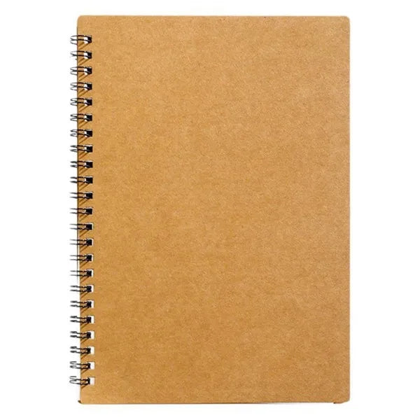 Spiral Notebook Kraft Brown Paper Back To School