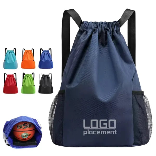 Basketball Drawstring Sack Adjustable Straps Team Sports