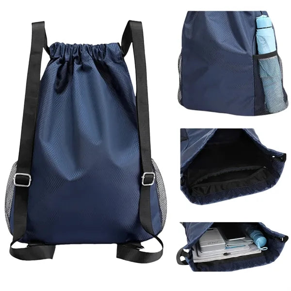 Basketball Drawstring Sack Adjustable Straps Team Sports