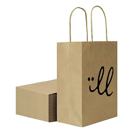 Natural Kraft Custom Paper Shopping Bag