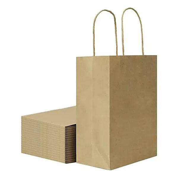 Natural Kraft Custom Paper Shopping Bag