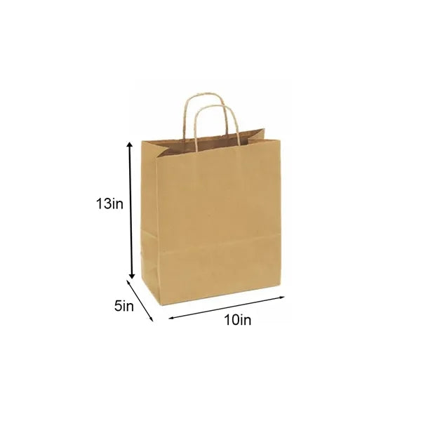 Natural Kraft Custom Paper Shopping Bag
