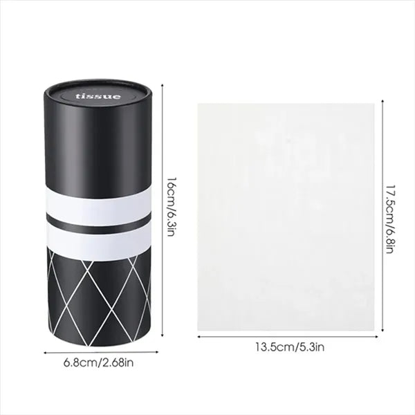 Cylinder Car Tissue Box