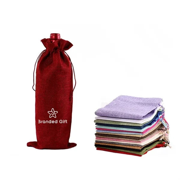 Burlap Wine Bags