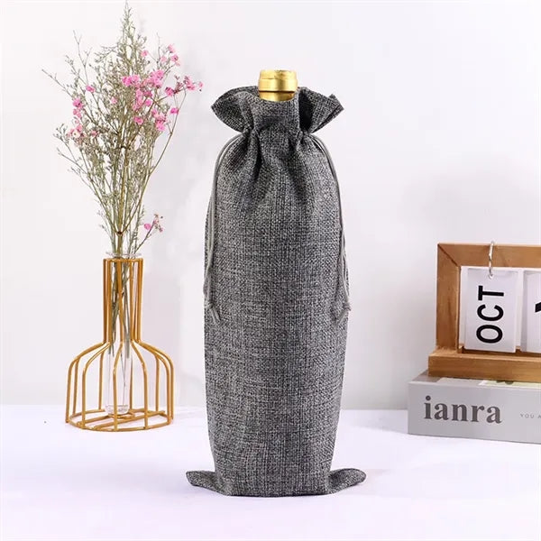 Burlap Wine Bags