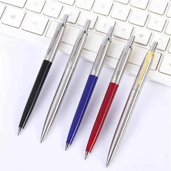 Retractable Metal Ballpoint Pen Office Gift Writing Tool