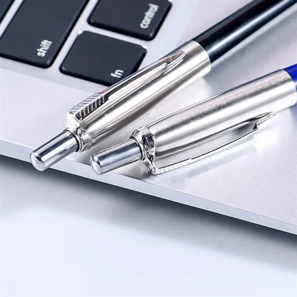 Retractable Metal Ballpoint Pen Office Gift Writing Tool