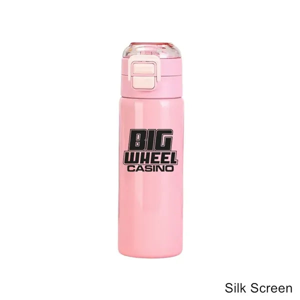 17oz Labubu Kids Cartoon Thermos with Straw & Flip Sip Lid