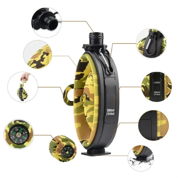 Portable Camouflage Outdoor Sports Water Bottle