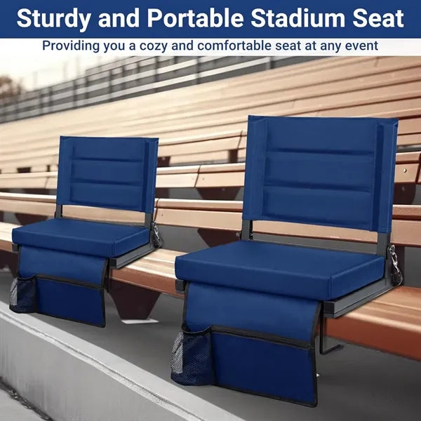 Stadium Bleacher Seat with Built-In Storage