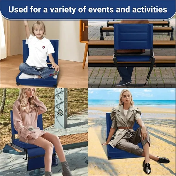 Stadium Bleacher Seat with Built-In Storage