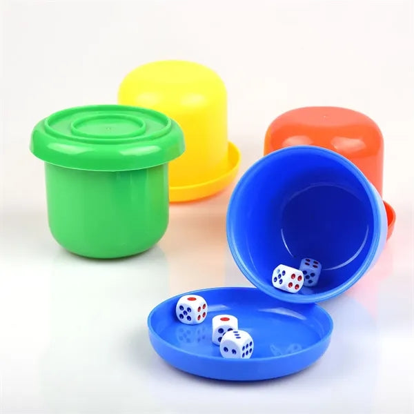 Colorful Plastic Dice Cup Set with Dices