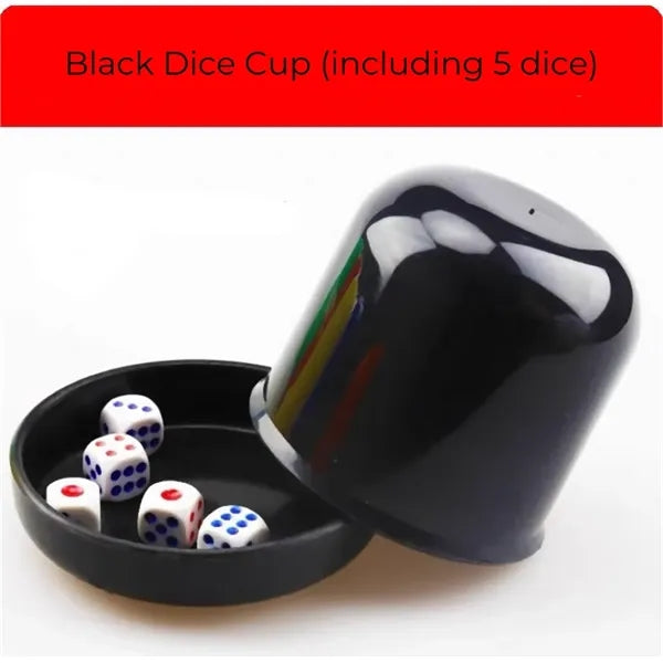 Colorful Plastic Dice Cup Set with Dices