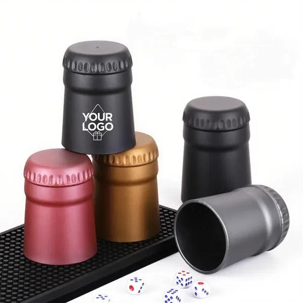 Bottle Cap - Shaped PP Dice Cup with 6 Dices