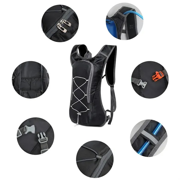 Lightweight Hydration Backpack With 2L Bladder