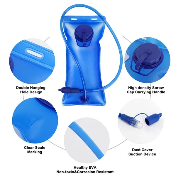 Lightweight Hydration Backpack With 2L Bladder