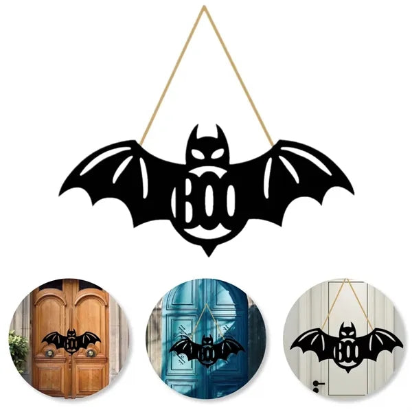 Halloween BooBat DoorHanger With Ghost Motif For Party Decor