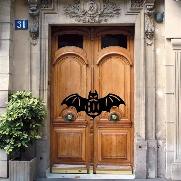 Halloween BooBat DoorHanger With Ghost Motif For Party Decor