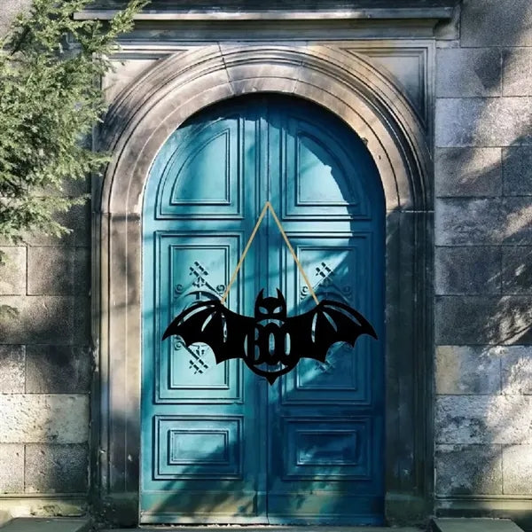 Halloween BooBat DoorHanger With Ghost Motif For Party Decor