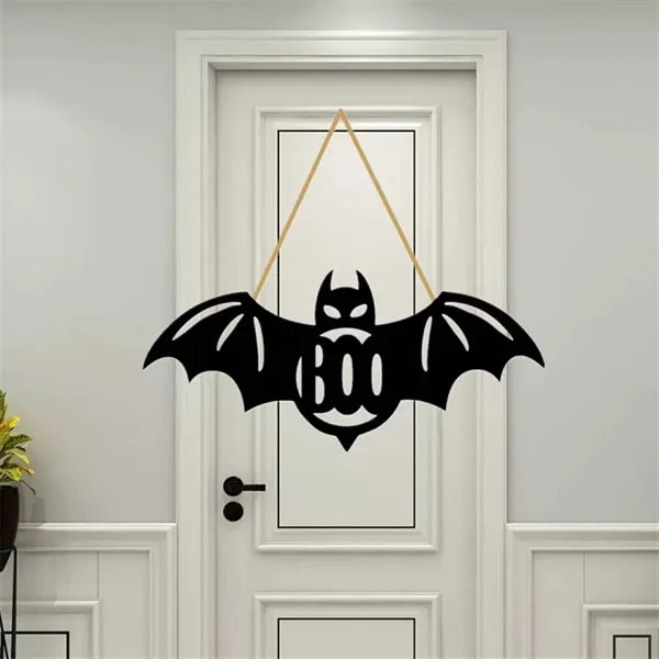 Halloween BooBat DoorHanger With Ghost Motif For Party Decor