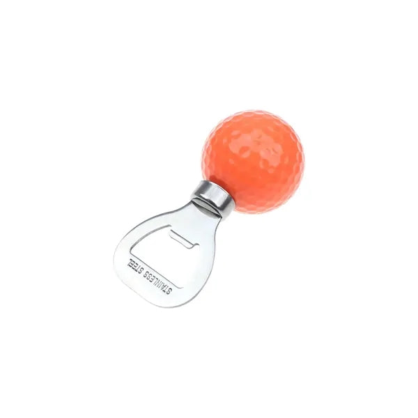 Golf-Themed Stainless Steel Beer Bottle Opener with Grip