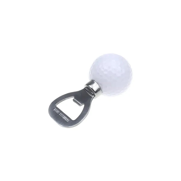 Golf-Themed Stainless Steel Beer Bottle Opener with Grip