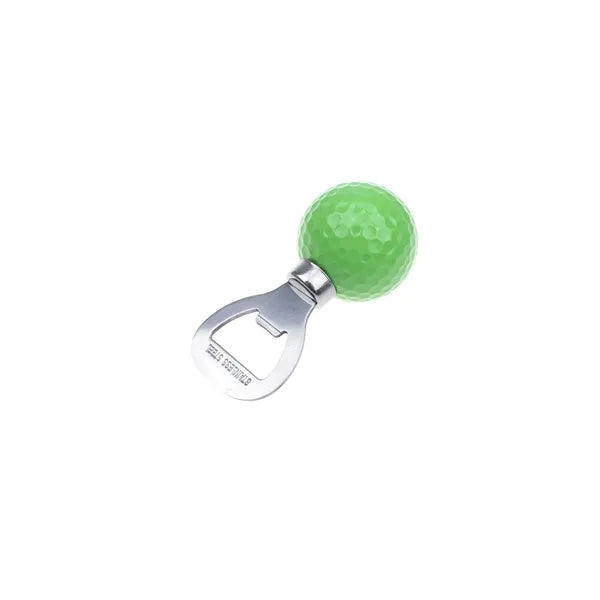 Golf-Themed Stainless Steel Beer Bottle Opener with Grip