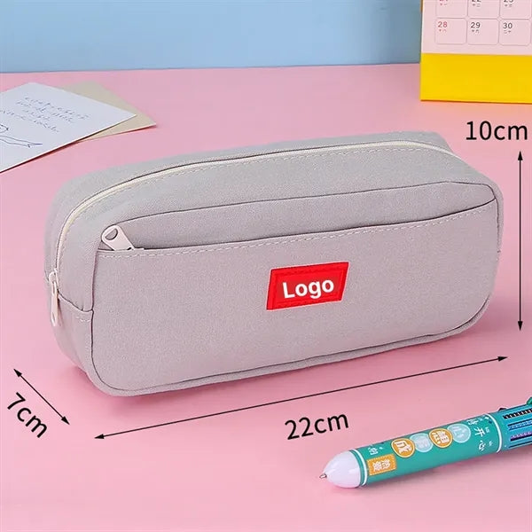 Large Capacity PencilCase With Minimalist Solid Color Design